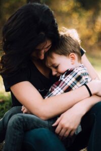 Mother loving her child