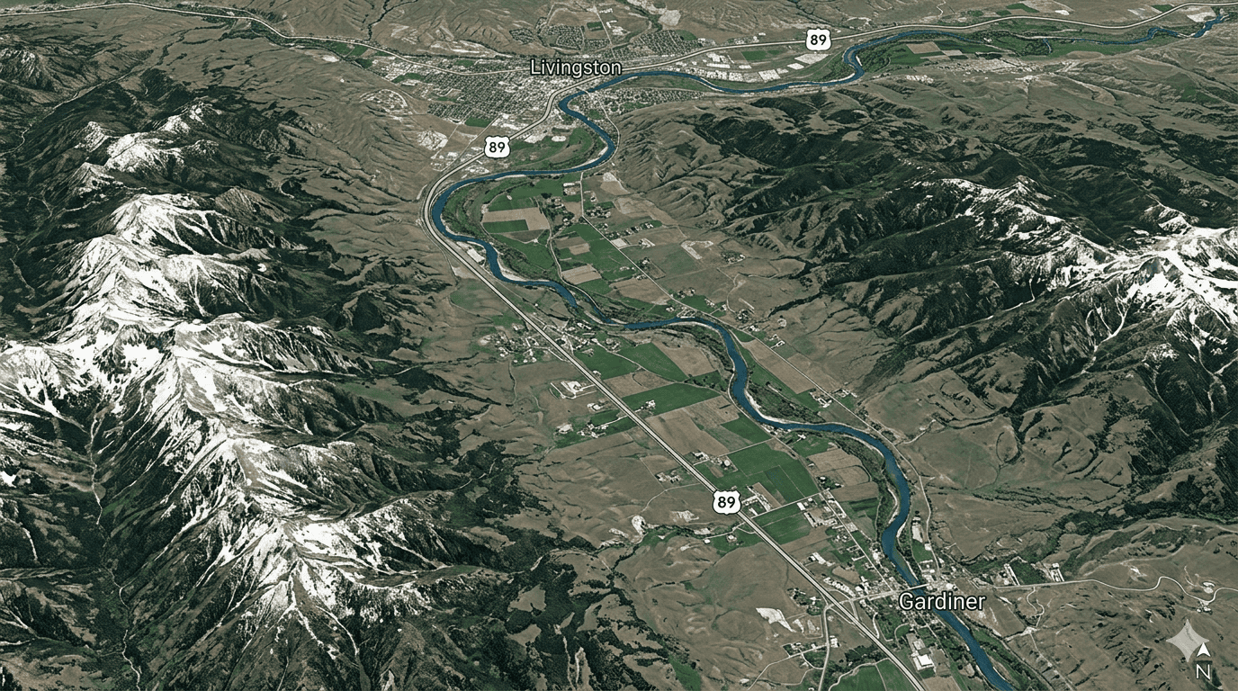 Livingston to Gardiner